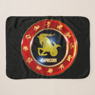 Capricorn Zodiac Sign Astrology Sherpa Blanket