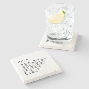 Capricorn Zodiac Sign Astrology Stone Coaster