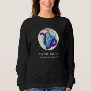 Capricorn Zodiac Sign Boho Horoscope Astrology Jan Sweatshirt