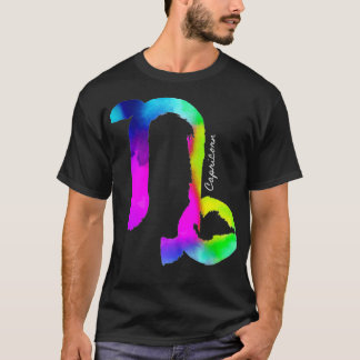 Capricorn Zodiac Sign Colorful Astrology December T-Shirt