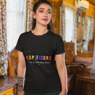 Capricorn Zodiac Sign Colourful   Capricorn T-Shirt