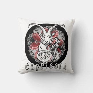capricorn zodiac sign design by chennai Indipup Cushion