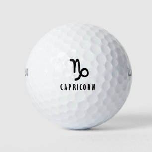 Capricorn zodiac sign golf balls