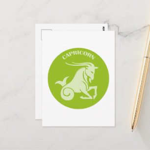 Capricorn, Zodiac Sign, Horoscope, Astrology Postcard