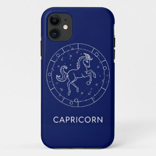 Capricorn Zodiac Sign Illustration iPhone 11 Case
