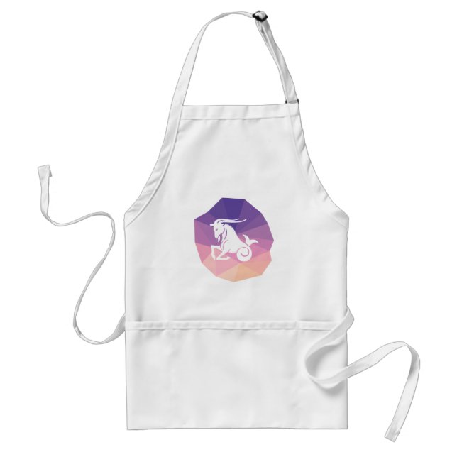 Capricorn zodiac sign modern kitchen apron (Front)