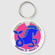 Capricorn Zodiac sign Personalised keychain