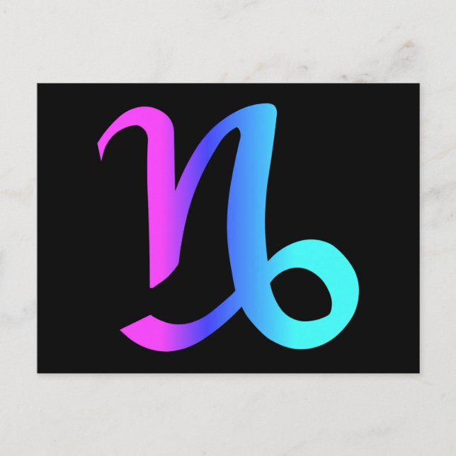 Capricorn Zodiac Sign Postcard (Front)