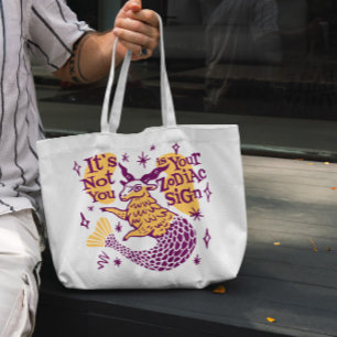 Capricorn Zodiac Sign Quote Tote Bag
