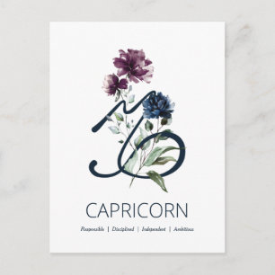 Capricorn Zodiac Star Sign Postcard