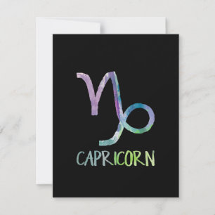 Capricorn Zodiac Symbol Astrology Sea Goat Gift Invitation