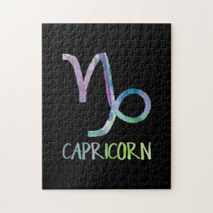 Capricorn Zodiac Symbol Astrology Sea Goat Gift Jigsaw Puzzle