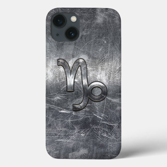 Capricorn Zodiac Symbol Industrial Style Case-Mate iPhone Case (Back)