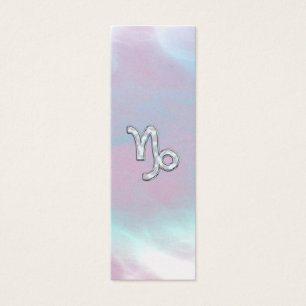 Capricorn Zodiac Symbol on Mother of Pearl Nacre