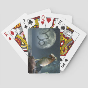 Capricorn Zodiac Symbol Playing Cards