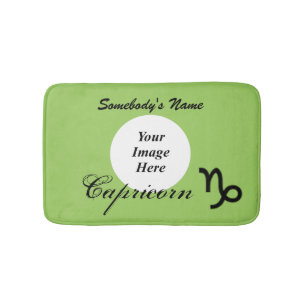 Capricorn Zodiac Symbol Standard by K Yoncich Bath Mat