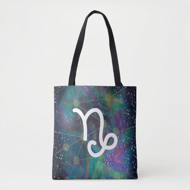 Capricorn Zodiac Tote Bag (Front)