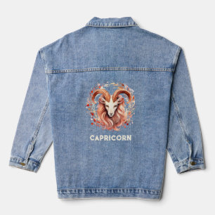 Capricorn Zodiac Women's Denim Jacket
