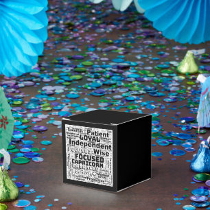 Capricorn Zodiac Word Cloud Inspiration Favour Box