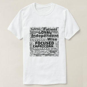 Capricorn Zodiac Word Cloud Inspiration Men's T-Shirt