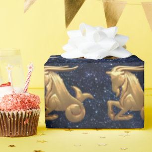 Capricorn Zodiac Wrapping Paper