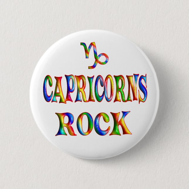 Capricorns Rock 6 Cm Round Badge (Front)