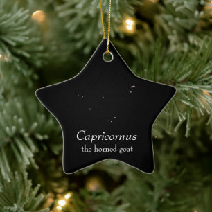 Capricornus Constellation Ceramic Ornament