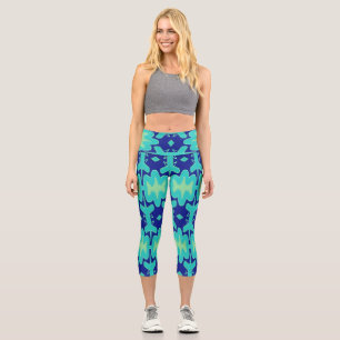 Capris, A multicolor trendy fabric pattern design Capri Leggings