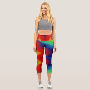Capris, A multicolor trendy fabric pattern design  Capri Leggings