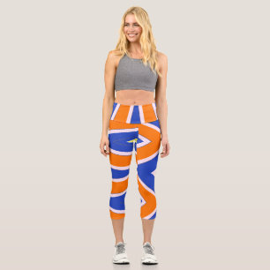 Capris, A multicolor trendy fabric pattern design Capri Leggings