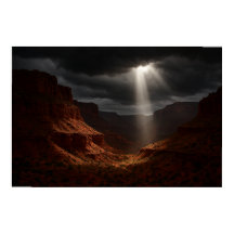 Caprock Canyons Poster - Dramatic Sunbeam Print