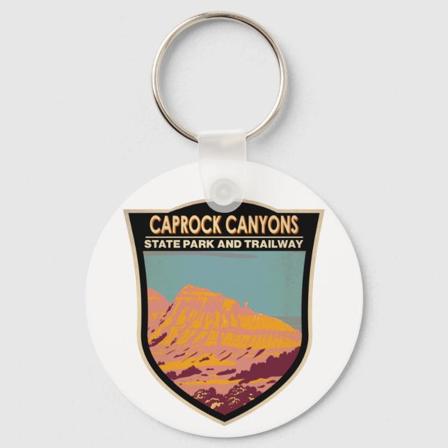 Caprock Canyons State Park and Trailway Texas Key Ring (Front)