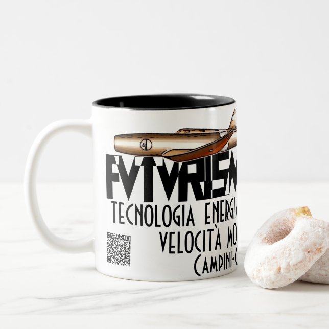 Caproni Campini N.1 Two-Tone Coffee Mug (With Donut)