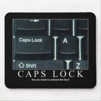Caps Lock Mousepad