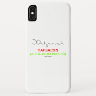 Capsaicin (A.K.A Chilli Pepper) Chemical Molecule Case-Mate iPhone Case