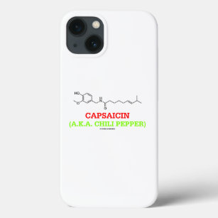 Capsaicin (A.K.A Chilli Pepper) Chemical Molecule iPhone 13 Case