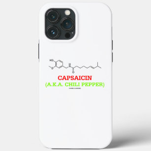 Capsaicin (A.K.A Chilli Pepper) Chemical Molecule iPhone 13 Pro Max Case