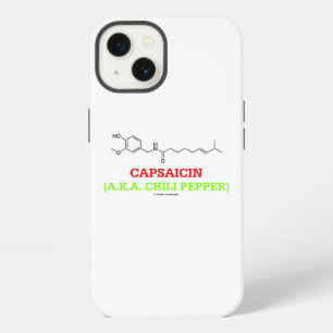 Capsaicin (A.K.A Chilli Pepper) Chemical Molecule iPhone 13 Case