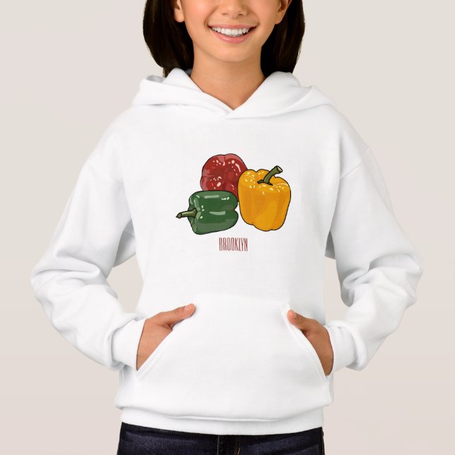 Capsicum cartoon illustration (Front)