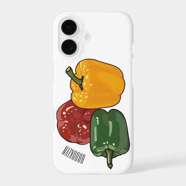 Capsicum cartoon illustration (Back)