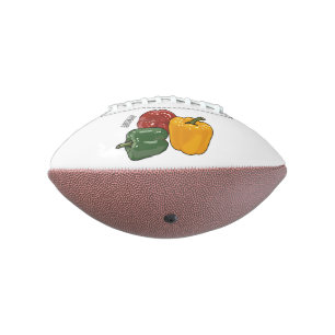 Capsicum cartoon illustration football