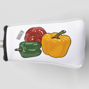 Capsicum cartoon illustration golf head cover