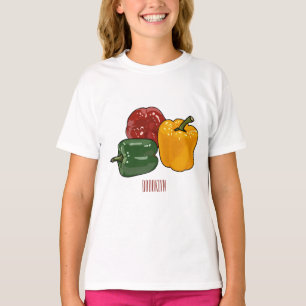 Capsicum cartoon illustration T-Shirt