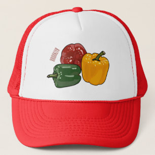 Capsicum cartoon illustration trucker hat