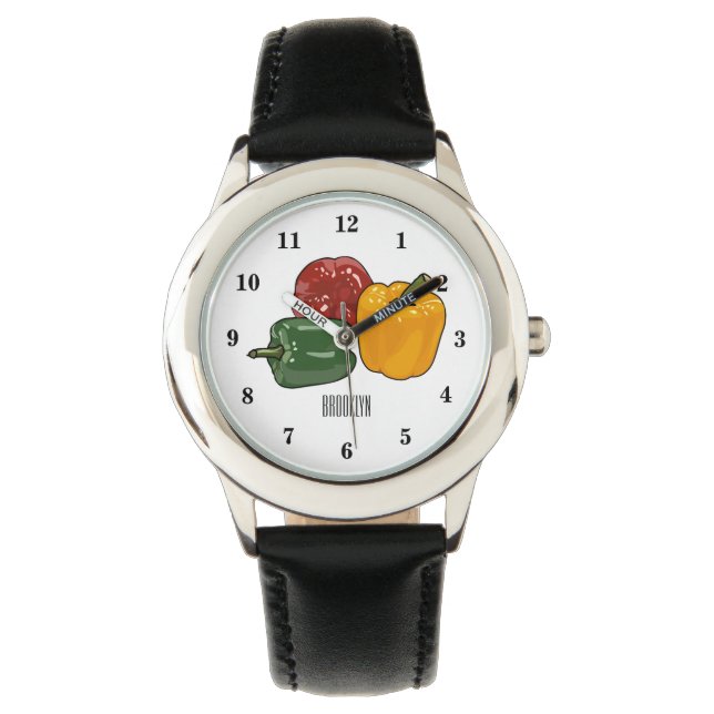 Capsicum cartoon illustration watch (Front)