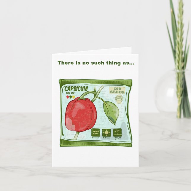 Capsicum Red bell pepper seeds Card (Front)