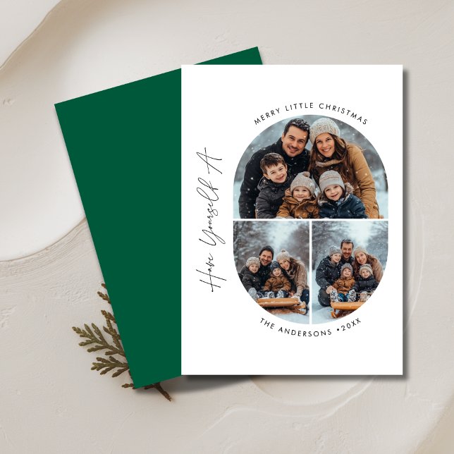Capsule Photo | Merry Little Christmas kids Family Holiday Card (Creator Uploaded)