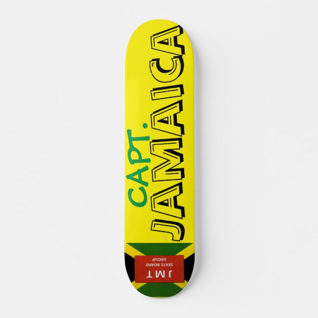 CAPT JAMAICA JMT Skateboard, 7¾" Deck Skateboard (Front)
