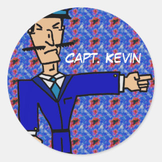 Capt. Kevin Classic Round Sticker