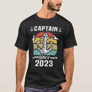 Captain 2023 Boat Driving Licence Motorboat Sailin T-Shirt